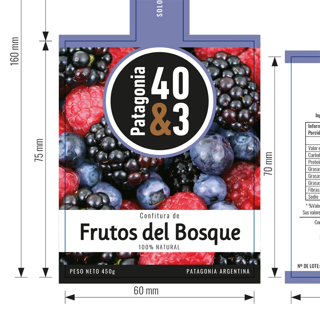 Diseño Etiqueta Patagonia 40&3