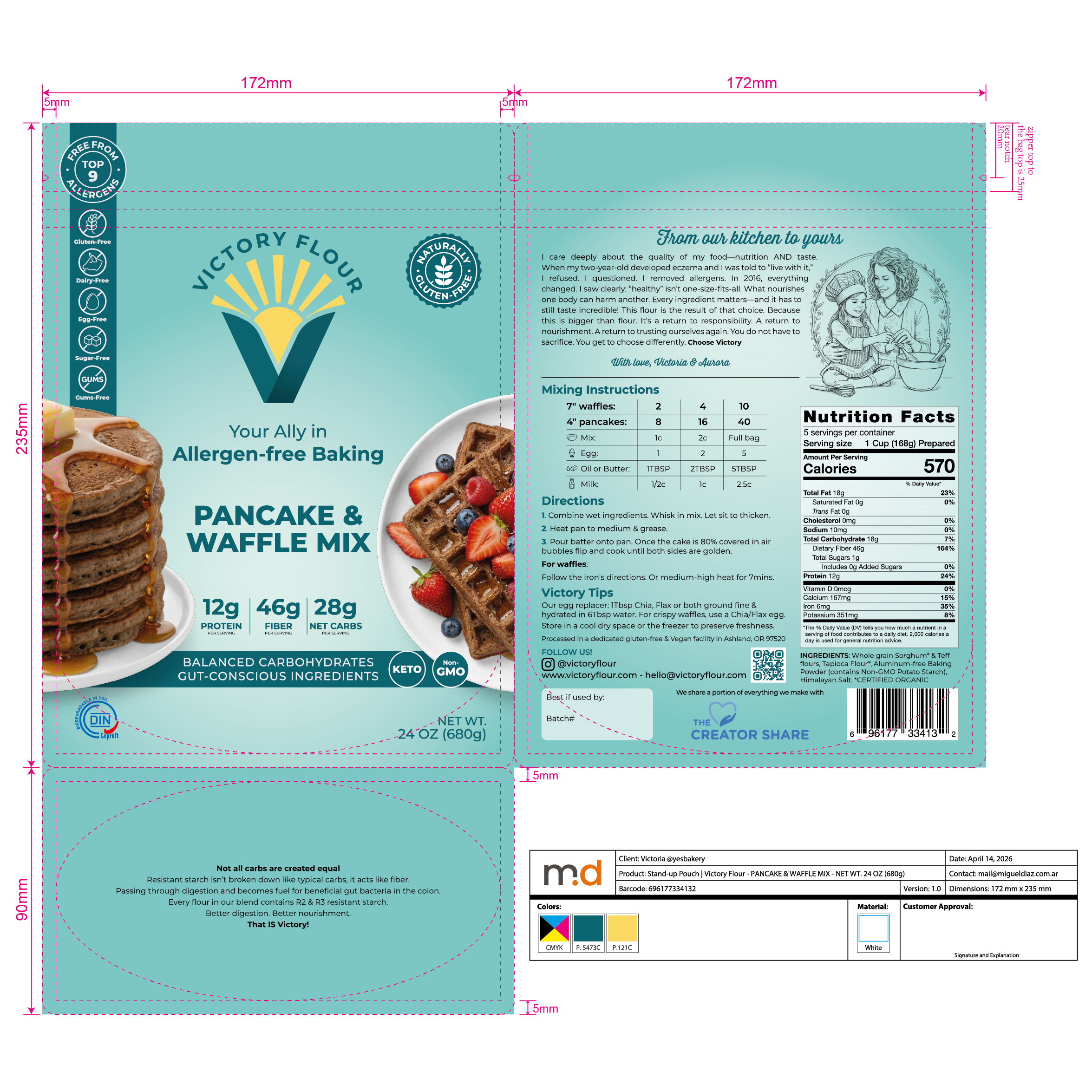 Victory Flour Pouch